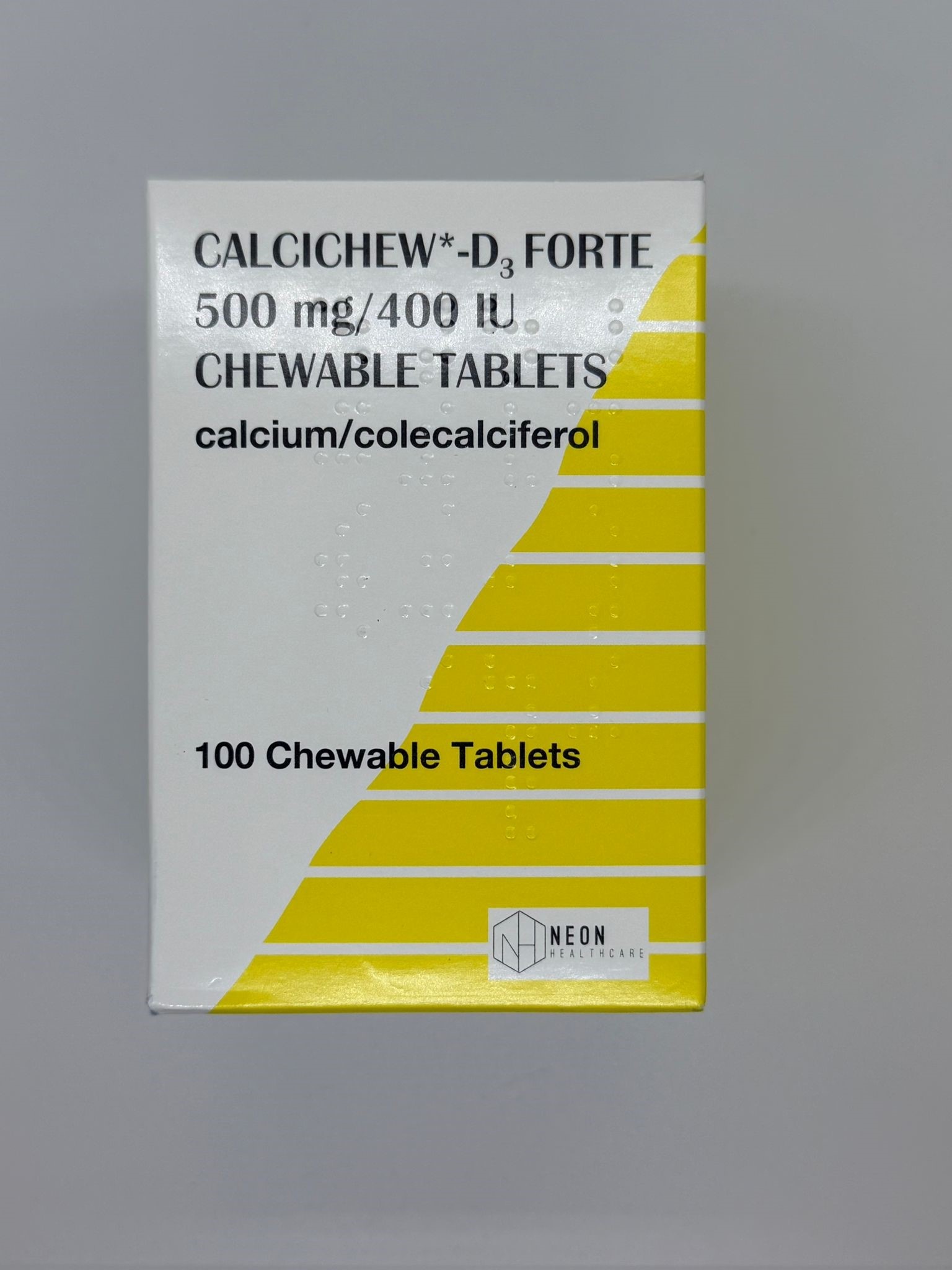 CALCICHEW-D3 FORTE 500mg/400IU TABLETS CHEWABLE 100