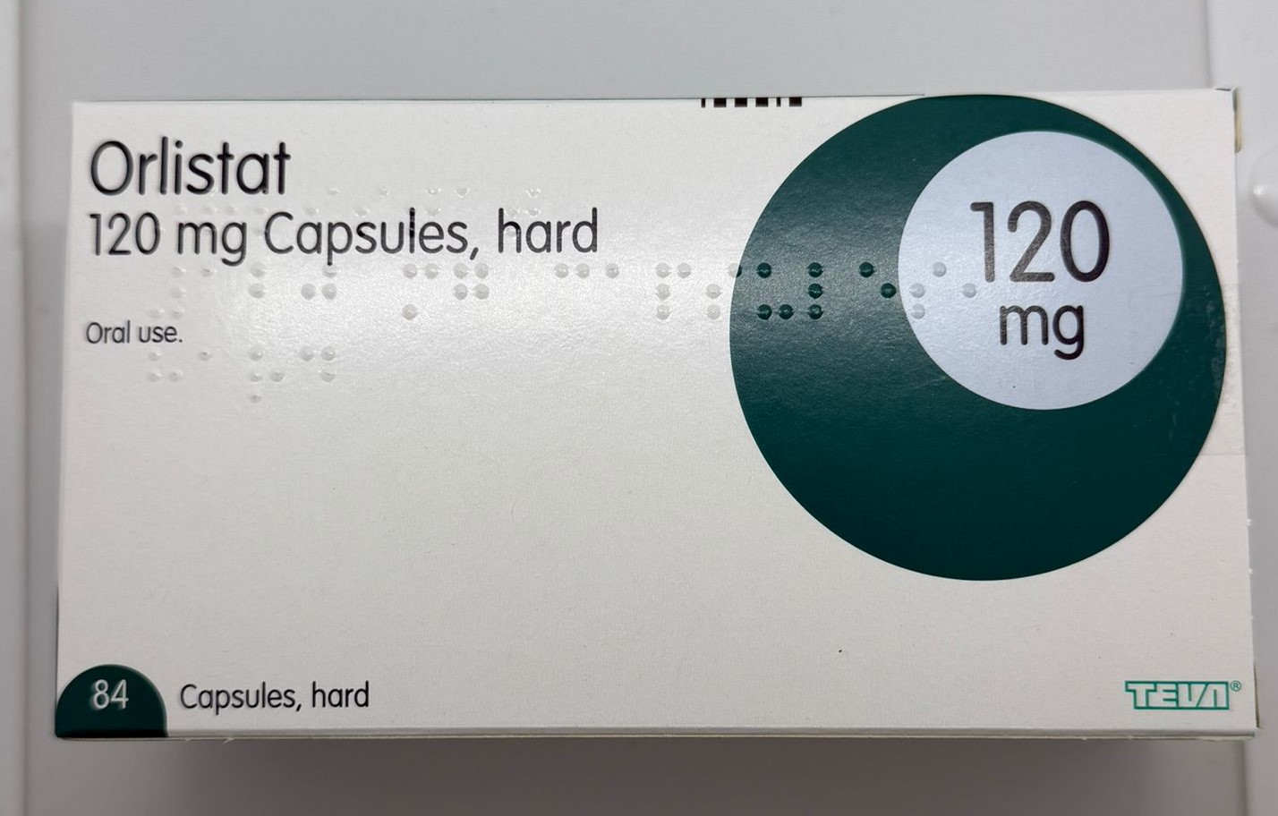 ORLISTAT CAPSULES 120MG TEVA 84