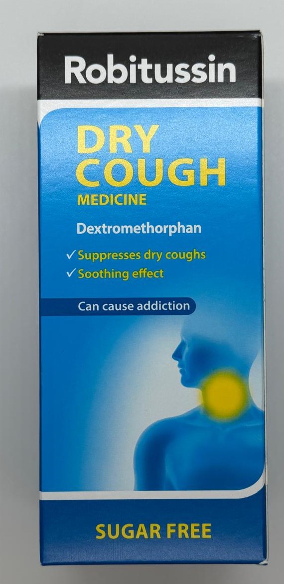 ROBITUSSIN DRY SUGAR FREE 100ML